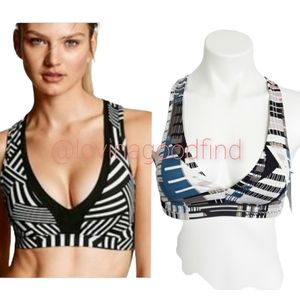 Victoria Sport Plunge Strappy Back SPORTS  Bra NWT sz XS